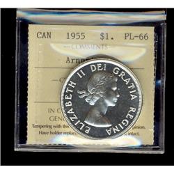 1955 Arnprior $1 ICCS PL66, great reflective surfaces.