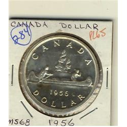 1956 $1 PL65, brilliant