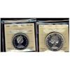 1961 & 1974 Nickel $1 ICCS PL66.  Lot of 2 coins with the 1974 bearing designation of Heavy Cameo.