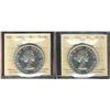 Image 1 : 1961 $1 ICCS PL66 Heavy Cameo.  Lot of 2 coins.