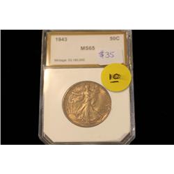 1943 Walking Liberty Half PCI-MS65