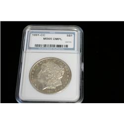 1881 CC Morgan Dollar MS65 (Dmpl)