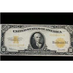 1922 $10.00 Gold Certificate
