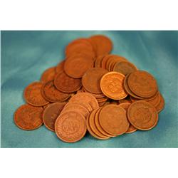 Lot Of 50 Indian Head Pennies