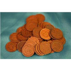 Lot Of 50 Indian Head Pennies