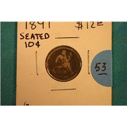 1891 Seated Liberty Dime