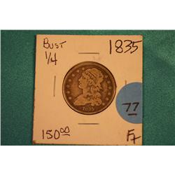 1835 Bust Quarter