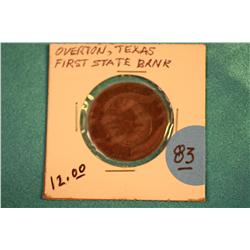 Overton,Tx First state Bank Token