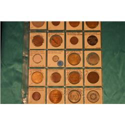 Sheet Of 20 Texas Tokens