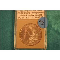 1896 Morgan Dollar PCGS PL-67