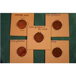 Lot Of 5 Error Pennies Cherrie Pickers Guide