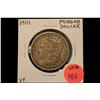 Image 1 : 1901 Morgan Silver Dollar VF. (Better Date)