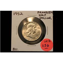 1952 Franklin Half Dollar B.U.