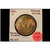 Image 1 : 1884-O Morgan Silver Dollar (Colorful Rainbow Reverse) B.U.  MS-63