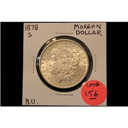 1878-S Morgan Silver Dollar B.U. (Better Date)