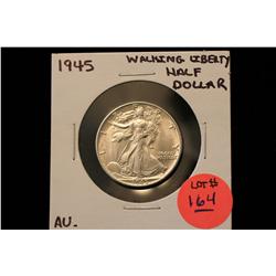 1945 Walking Liberty Half Dollar  AU