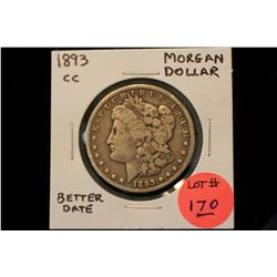 1893-CC Morgan Dollar (Better Date) Low Mintage