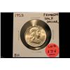 Image 1 : 1953 Franklin Half Dollar B.U. (Looks MS-64)