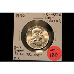 1956 Franklin Half Dollar B.U. (Looks MS-64)(Bugs Bunny Variety)
