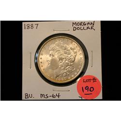 1887 Morgan Dollar B.U. MS-64