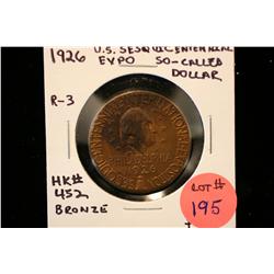 1926 U.S. Sesquicentennial Expo. So-Called Dollar (HK#452) Bronze