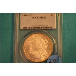 1880-Cc Morgan Dollar (MS-61) PCGS Graded