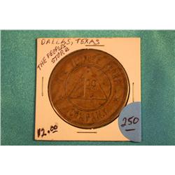 Dallas, Tx Token (Peoples Store)