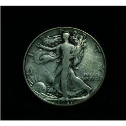 1937-d Walking Liberty Half Dollar grades VG