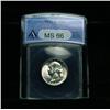 Image 1 : Anacs 1953-s Washington Quarter graded Gem+ ms66