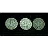 Image 2 : 3 Nice Barber Quarters 1904-o, 1914-p, 1915-p  grades VG-Fine