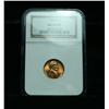 Image 1 : NGC 1944-d Lincoln Cent 1c Graded Gem+ ms66 RD