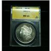 Image 1 : Anacs 1880-s Morgan Dollar Graded Choice Uncirculated ms64  Note DMPL Obverse and PL Reverse