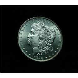 1878-p 7/8tf Morgan Dollar Grades Choice Uncirculated ms64++ PQ