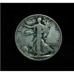 1936-d Walking Liberty Half Dollar grades VG