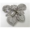 Image 2 : Judith Ripka 18K White Gold Diamond Pin