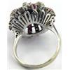 Image 4 : 18K White Gold Diamond & Ruby Ring