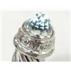 Image 2 : David Yurman Silver Blue Topaz & Diamond Bangle