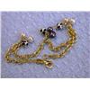 Image 3 : 14k Yellow Gold Bracelet with Pearls