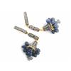 Image 3 : 14k Gold and Silver with Diamonds and Sapphires