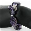 Image 2 : 200twc Natural Amethyst Crystal Bracelet (JEW-3454)