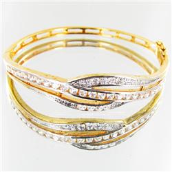 51.1twc Lab Diamond Gold Vermeil Bracelet (JEW-3537)