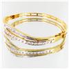 Image 2 : 51.1twc Lab Diamond Gold Vermeil Bracelet (JEW-3537)