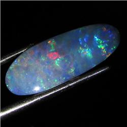 3.1ct Australian Black Opal Doublet Full Fire (GEM-36227)