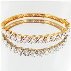 64.2twc Lab Diamond Gold Vermeil Bracelet (JEW-3540)