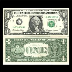 1999 $1 San Fran FRB Note Sequence Pair Crisp Unc (CUR-06030)