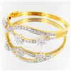 Image 2 : 81.9twc Lab Diamond Gold Vermeil Bracelet (JEW-3535)