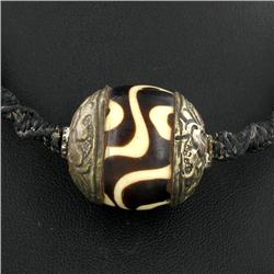 Tibet Big Agate Bead Choker Necklace (JEW-3293)