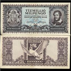 1946 Hungary 10000000 Pengo Note Hi Grade Scarce (CUR-05757)