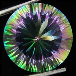 12ct Mystic Quartz Round Cut (GMR-1086)