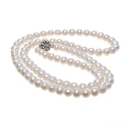 White Saltwater Pearl Necklace  (JEW-266)